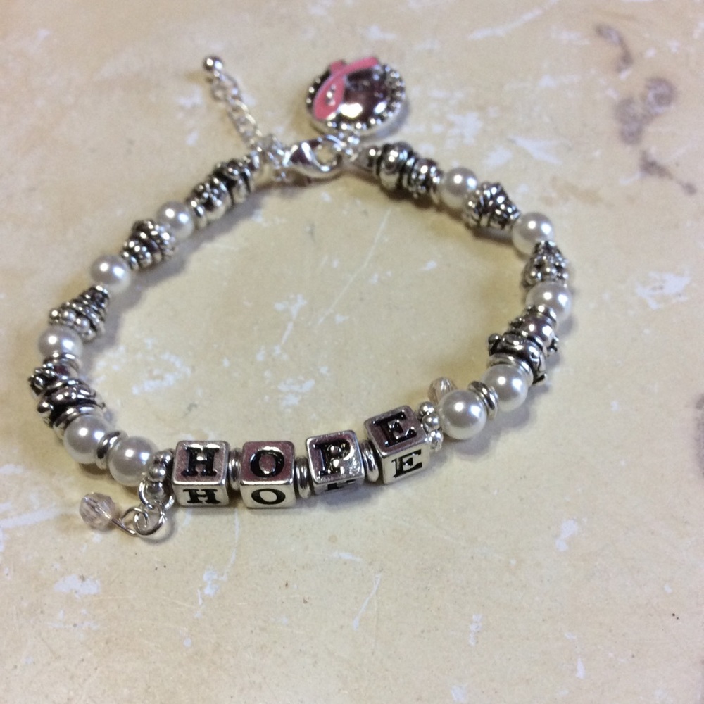 Hope block bracelet